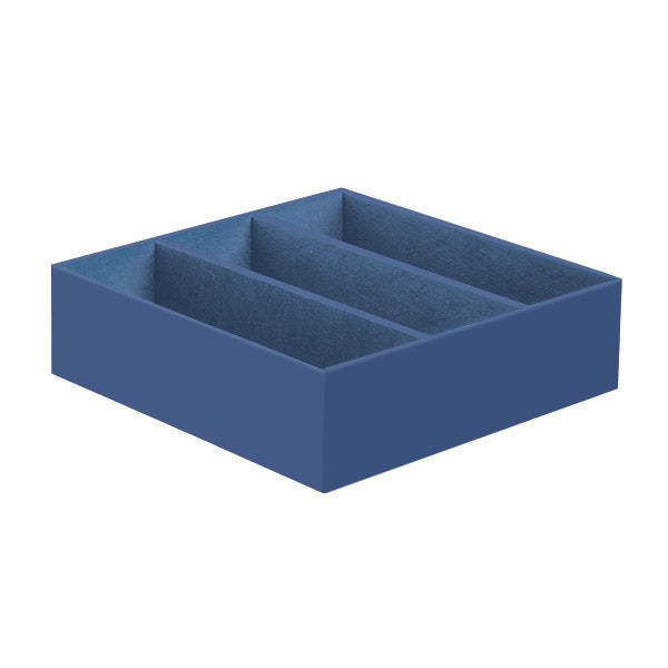 3-Section Drawer Organizer Indigo
